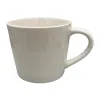 This white ceramic cup is a simple household water cup with a smooth glaze surface after high-temperature firing Item Picture